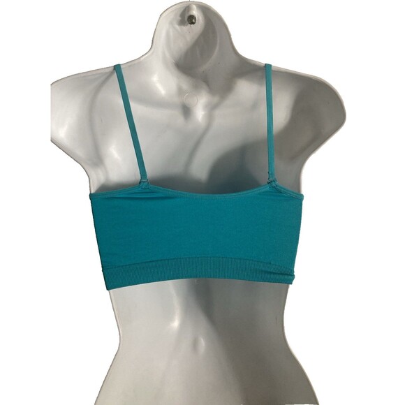 Coobie Cami T Shirt Bra 9012 Bralette Turquoise Adjustable Straps One Size NWT - Picture 8 of 9